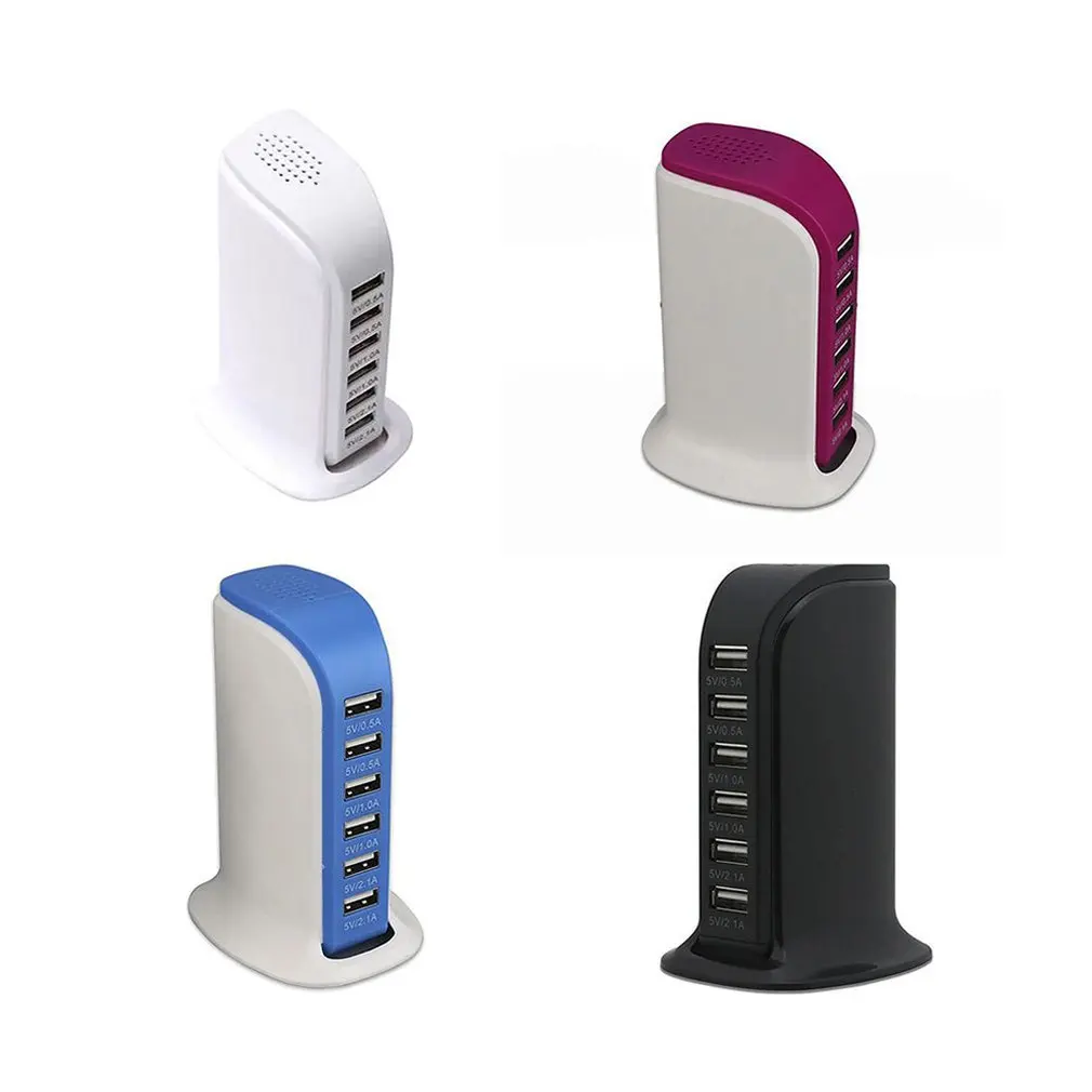 Travel 6-Port Usb Sailing Charger Multi-Function Porous Smartphone Fast Charger Equipped With A Usb Smart Chip