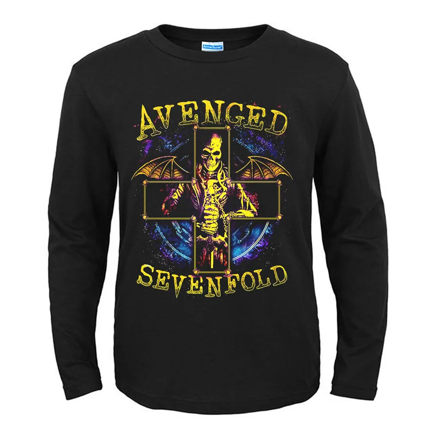 31 дизайн Avenged Sevenfold A7X рок 3D Череп Демон смерти рубашка панк Harajuku тяжелый металлический скейтборд футболка с длинными рукавами