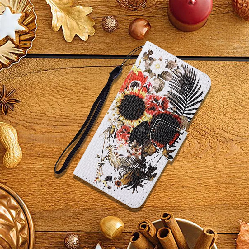 kawaii samsung phone cases For Capa Xiaomi Redmi Note 10S 10 S Pro Case For Etui Redmi Note 9T 9S 8T Pro 9A 9C 9Prime Cover Manget Pattern Flip Leather Bag cute samsung cases