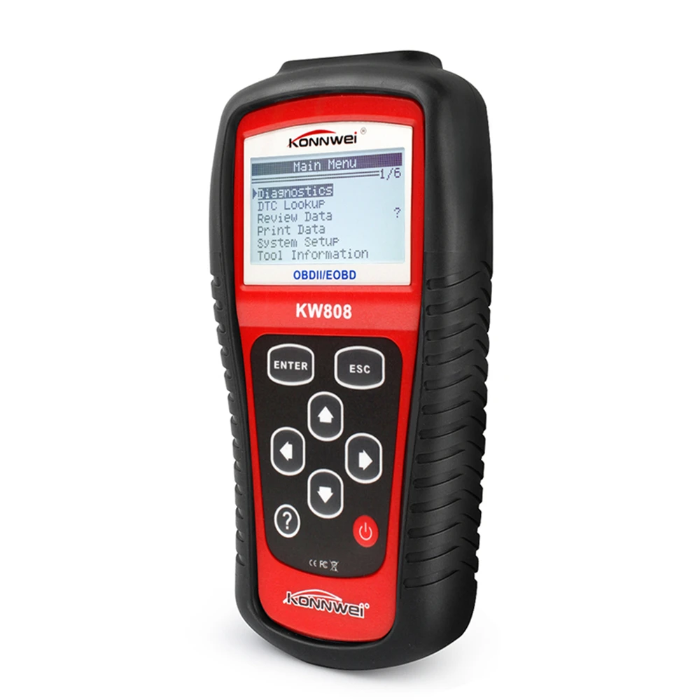 Оригинальный Автомобильный сканер KONNWEI KW808 OBD2 автомобильный диагностический