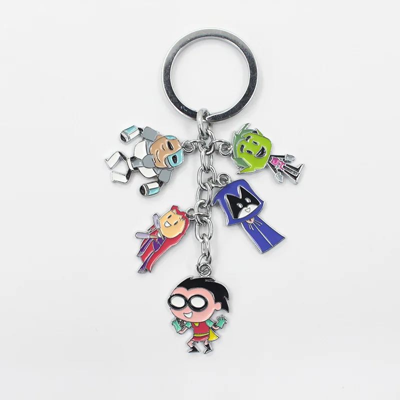 

Anime Peripheral Juvenile Titan Attack Keychain Zinc Alloy Flat Doll Pendant School Bag Gift Pendant