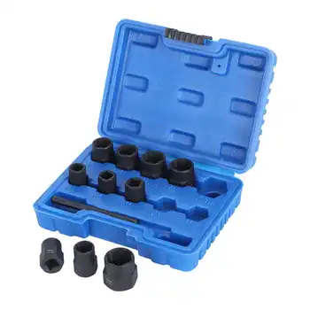 

11Pcs/Set Locking Wheel Nut Removers Universal Stud Extractor Socket Set Automobiles Tire Repair Car Tools