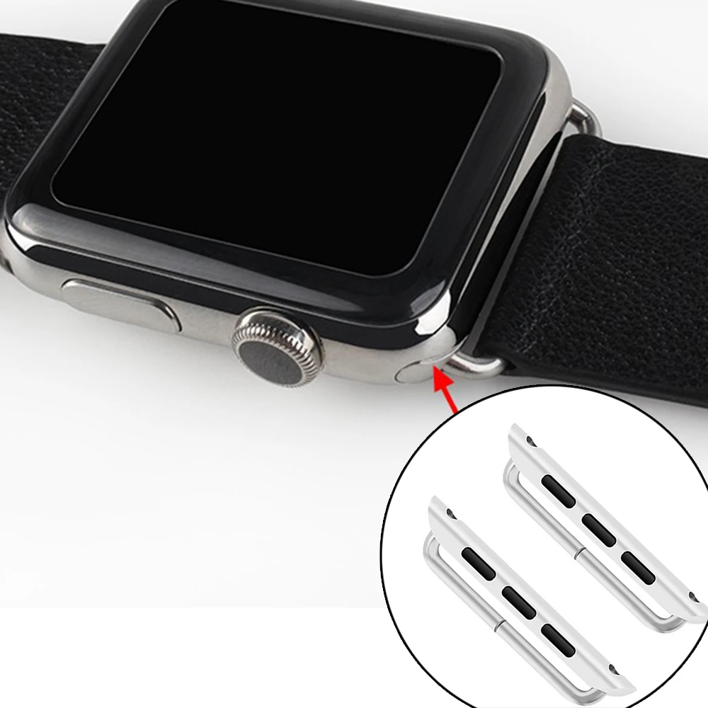 2 шт 38 мм ремешок для часов адаптер из нержавеющей стали для Apple Watch iWatch Металл