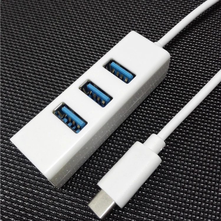 USB 3,1 type-C-3 порта usb-хаб(белый