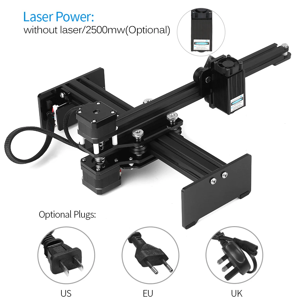Портативная гравировальная машинка, настольный лазерный гравер, мини-резчик, DIY Лазерный Логотип, маркировочный принтер, рабочая зона 170*200 мм