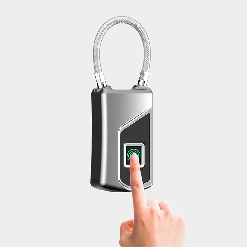 Xiaomi Youpin отпечаток пальца навесной замок для багажа Портативный многоцелевой мешок Шкаф Водонепроницаемый полупроводниковый биометрический идентификация