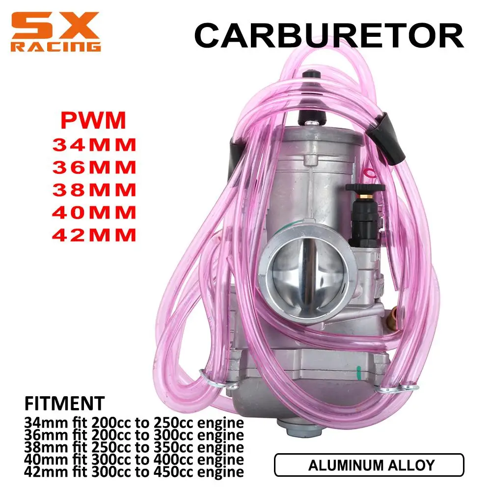

МОТОЦИКЛ КАРБЮРАТОР карбюратор для PWM Keihin с Power Jet Racing Moto ATV Dirt Bike Motocross 34 36 38 40 42 MM 200CC