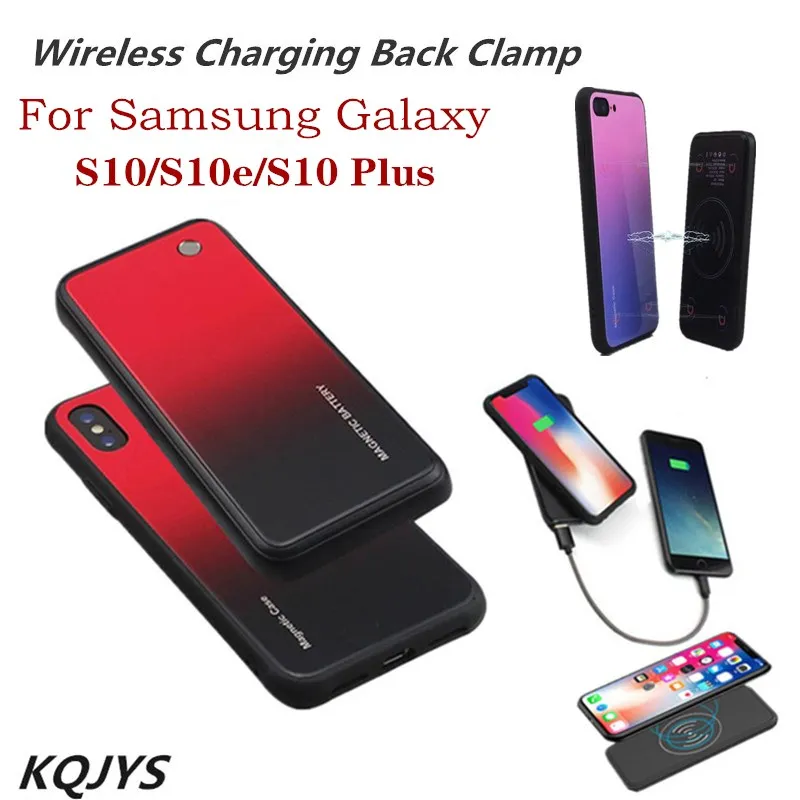 

KQJYS Magnetic Battery Charger Cases for Samsung Galaxy S10 Plus Portable Power Bank Charging Cover for Galaxy S10e Battery Case