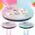Rolled Ice Cream Maker - Instant Ice Cream Maker Pan with 2 Spatulas, Round Sweet Spot Ice Cream Maker for Kids Blue