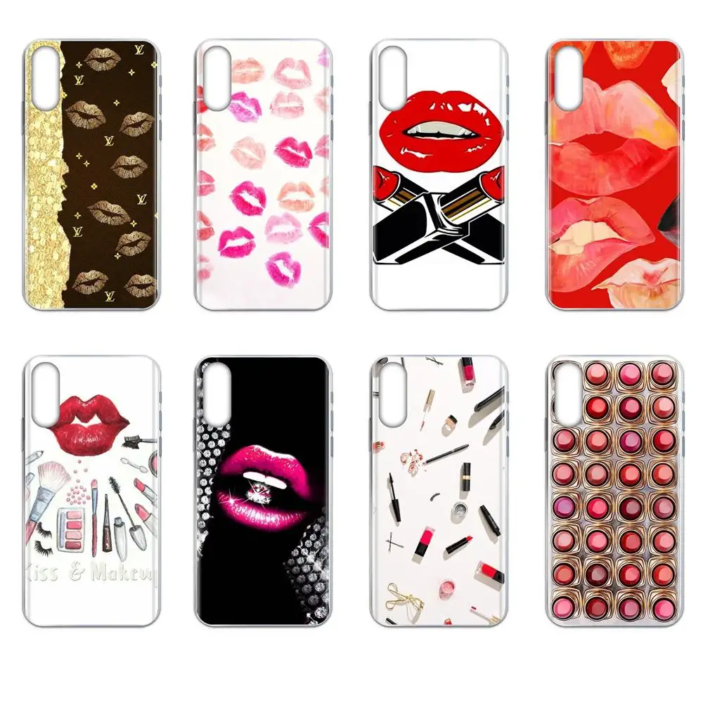 Sexy Lips Makeup Cosmetics Lipstick Powder For Galaxy Grand A3 A5 A7 A8 A9 A9S On5 On7 Plus Pro Star 2015 2016 2017 2018 | Мобильные