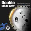 TCT Marble Saw Blade 125mm Double Blade Electric Circular Dual Saw for Fast Cutting Metal Marble By PROSTORMER ► Photo 3/4