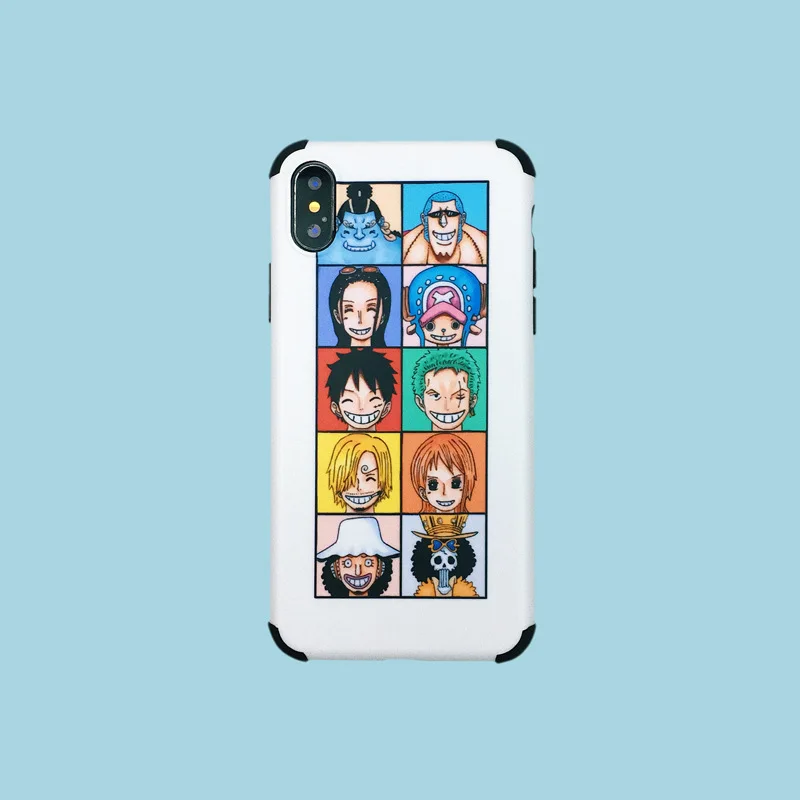 For iPhone 7plus case ONE PIECE Luffy Roronoa Zoro Anime Phone case silicone cover for coque iPhone 7 8 6s Plus X XR xs max case