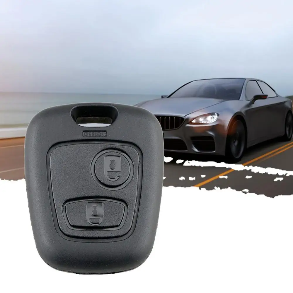 

New 2 Buttons Replacement Remote Blank Car Key Shell Fob Case For Peugeot 206 307 107 207 407 No Blade Auto Key Case