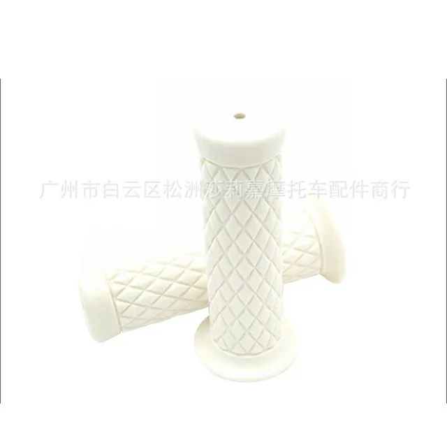 retro classic motorbike grips handle bar vintage scooter accessories for harley yamaha motorcycle handlebar cafe racer moto grip white
