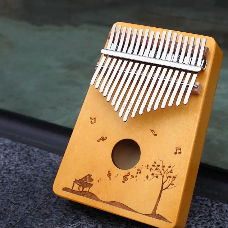 17-клавишным палец калимба Mbira санза «пианино для больших пальцев» карманного формата Поддержка сумка клавиатура Marimba инструмент - Цвет: 07