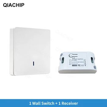 

QIACHIP Wireless Remote Control Switch Controller AC 110V 220V Receiver Wall Remote Transmitter Hall Bedroom Ceiling Lights