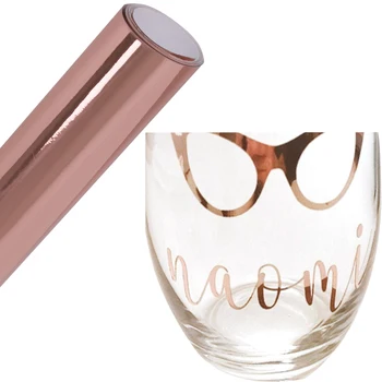 

HOHOFILM 50cmx400cm Rose Gold Lettering film Vinyl Craft Vinyl Adhesive Cutting Vinyl Sheets DIY Flexible Sticker