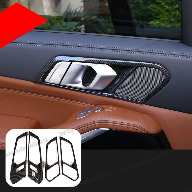 Lsrtw2017 углеродное волокно abs Автомобильная дверь интерьерная ручка отделка для bmw