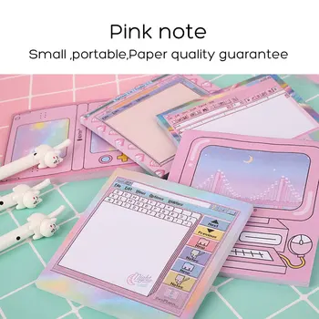 

Memo Pad Lovely Creative Multicolor Paper Supplies Gift Notepad Computer Students Notebook Notes