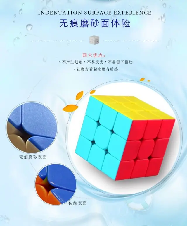 QiYi Профессиональный Кубик Рубика 3x3x3 5,7 см скорость для антистрессовых пазлов Neo Cubo Magico наклейка для детей и взрослых обучающие игрушки