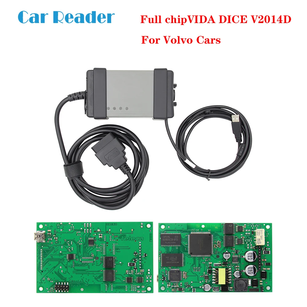 Для Volvo V2014D OBD 2 OBD2 автомобильный диагностический инструмент Dice Vida для volvo Full Chip Vida Dice для Volvo Vida Dice диагностический инструмент