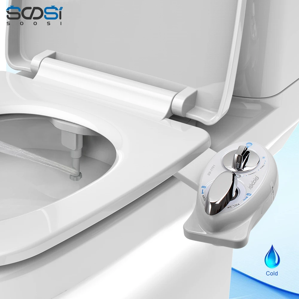 Bidet New For Left Non Electric Toilet Seat Bathroom Single Nozzle