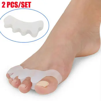 

Toe orthosis Ankle Support One Pair Silicone Toe Separator Spreader Correction Pain Relief Hallux Valgus