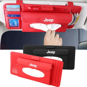 

Car Hanging Tissue Box Card Clip Decoration For Jeep Wrangler Cherokee Compass Grand Cherokee Patriot Auto Interior Accessories