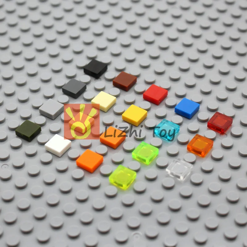 Плоская плитка MOC 1*1 планшет 3070 сделай сам светящийся блок кирпичи совместимые с