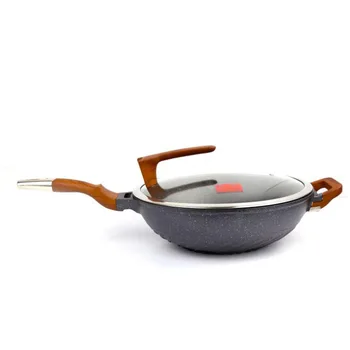 

32cm wheat rice stone non-stick wok 2pcs.