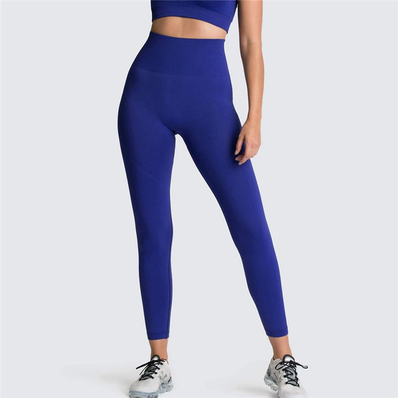 Legging de Cintura Controle da Barriga sem Costura Calças de Treino Levantamento de Quadril Alta Fitness Energia Ginásio Corrida Activewear 26 ?? (1)