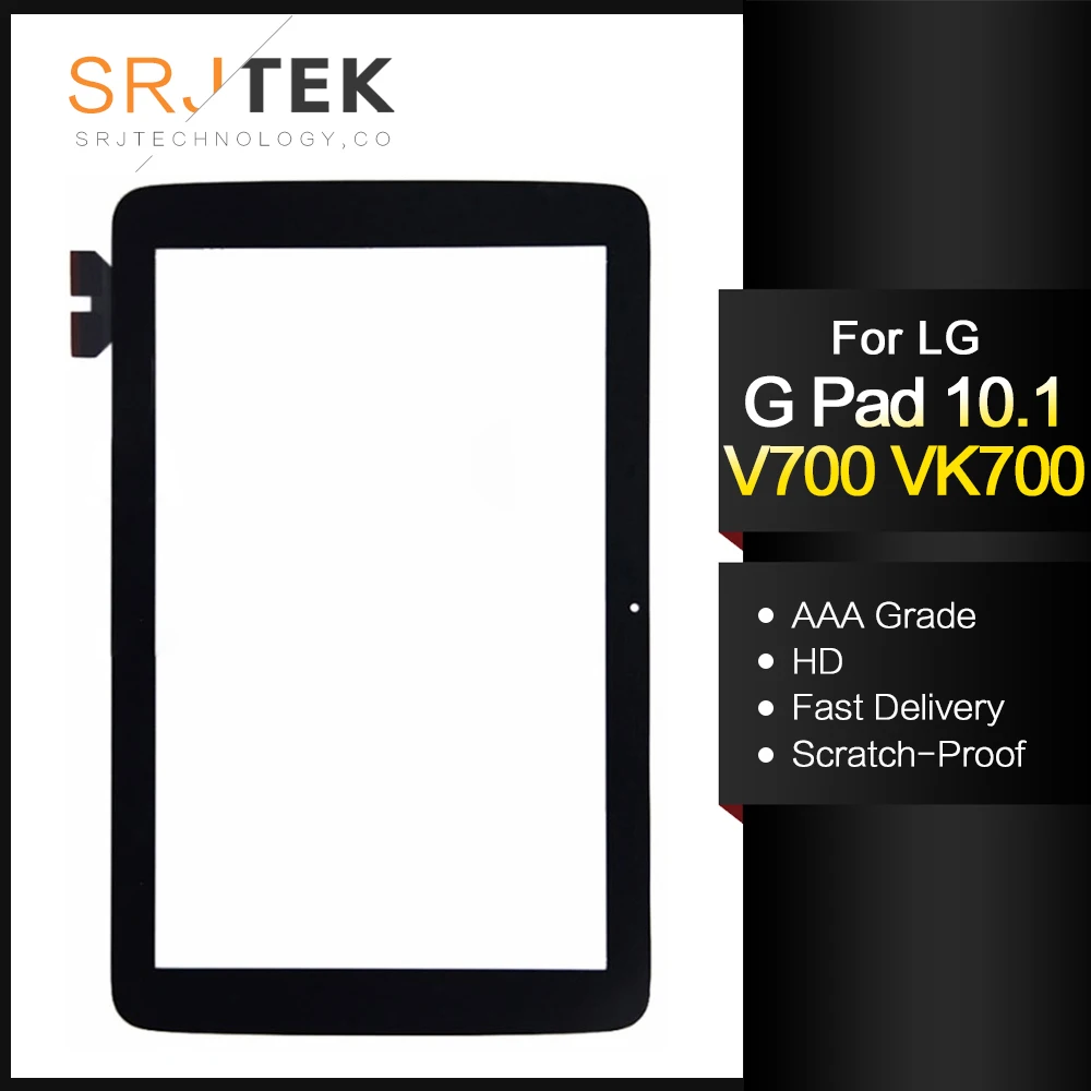 Srjtek 10," для LG G Pad 10,1 V700 VK700 сенсорный экран дигитайзер сенсор стеклянная панель планшетный ПК запасные части