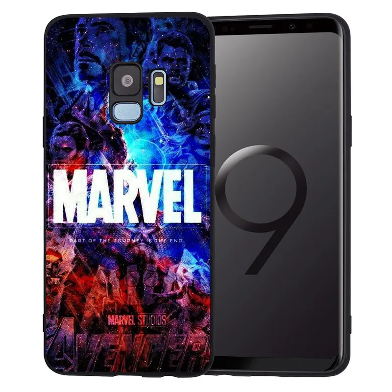 С принтами "Marvel", "Мстители", для Samsung Galaxy S6 S7 край S8 S9 S10 Plus Note 8, 9, 10, A30 A40 A50 A60 A70 M10 M20 чехол для телефона etui