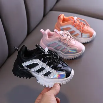 

Children Sports Shoes Boys Casual Shoes Toddler Infantil Sneakers Girls Slip Patchwork Breathable Sneakers Kids Running Shoes