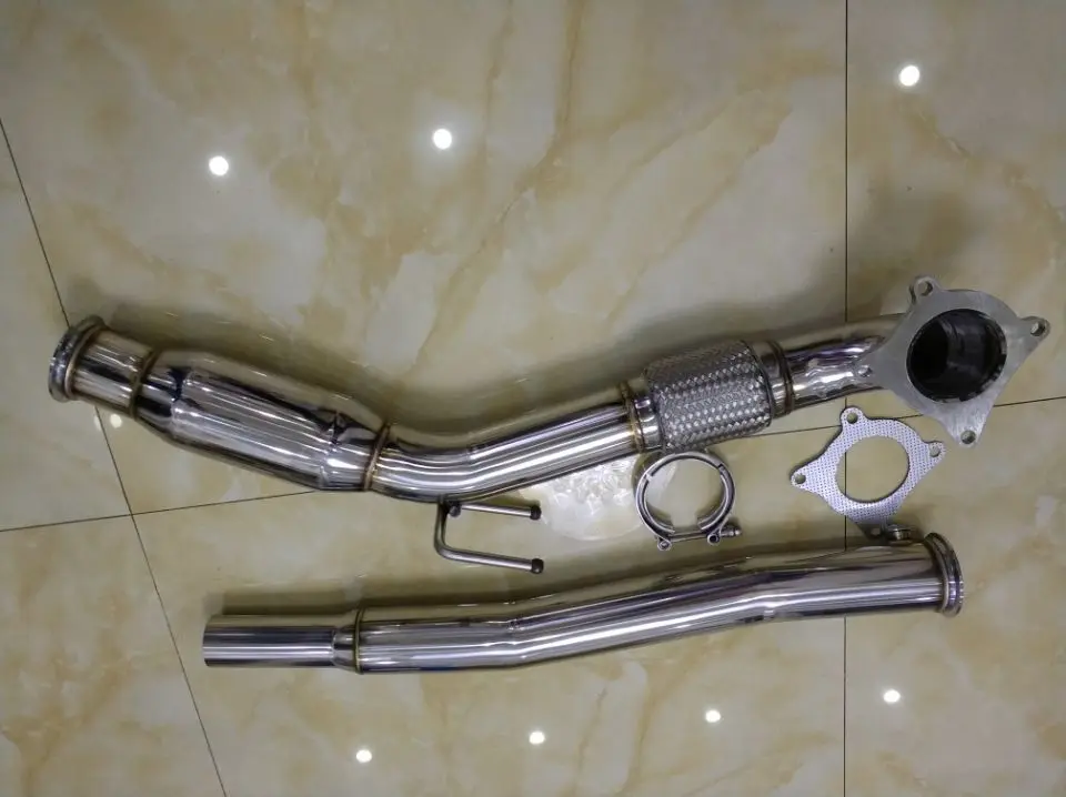 

downpipe for GTI 2.0TSI 2005 with AXX & BWA engine down pipe for GOLF 5 mk5 DOWN PIPE for gti DOWNPIPE 3.0''