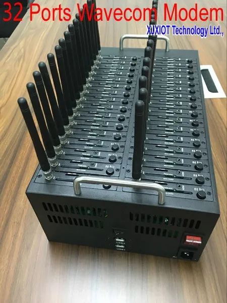 Xjx 32 порта Wavecom Q2303 модуль Смс модем пул 32 sim-карты simbox IMEI сменная USSD STK система перезарядки