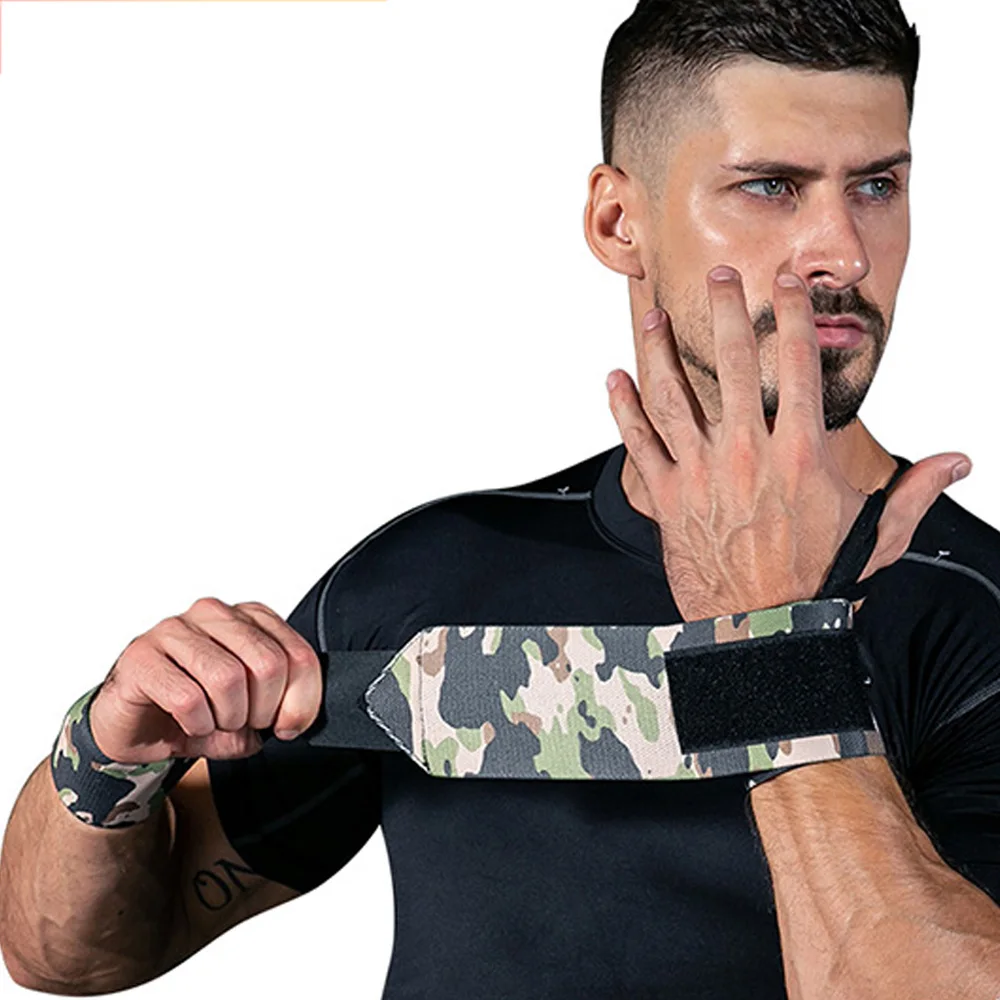 

SKDK Nylon Compression Camouflage Wrist Band Wrap Wrist Support Gym Weight Lifting Wrist Brace Basketball Power Wrist Guard 1PC