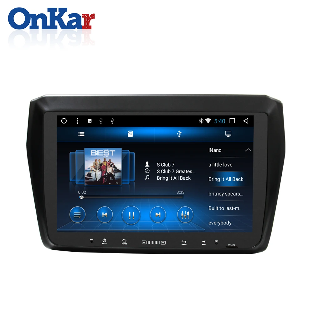 ONKAR Центральный Мультимедиа для Suzuki Swift Android 9,0 OS поддержка Mirror Link Wifi Bluetooth навигация без DVD плеера gps