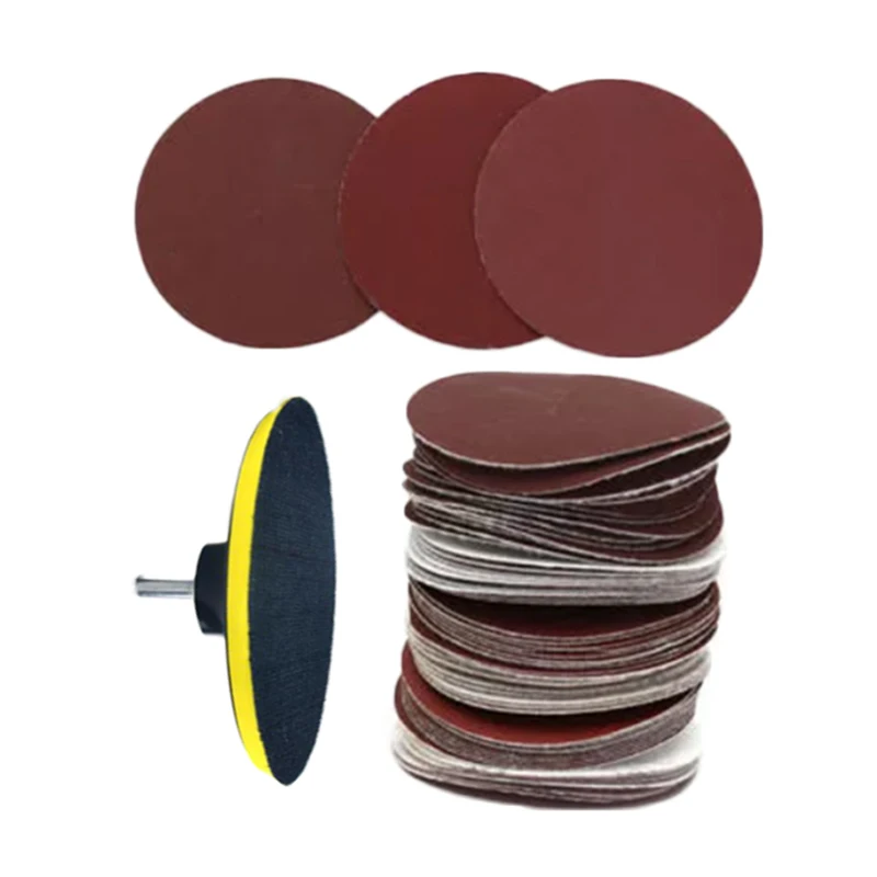 30pcs Sandpapers 3inch Polishing Buffing Buffer Pad Dual Action Hook& Loop Sanding Kit Sandpapers tools