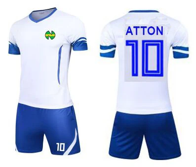 As picture Азиатские размеры, для детей, для мужчин, Camiseta atom Maillots de Foot Enfant equipe de французский Оливер атом капитан Tsubasa майки - Цвет: As picture