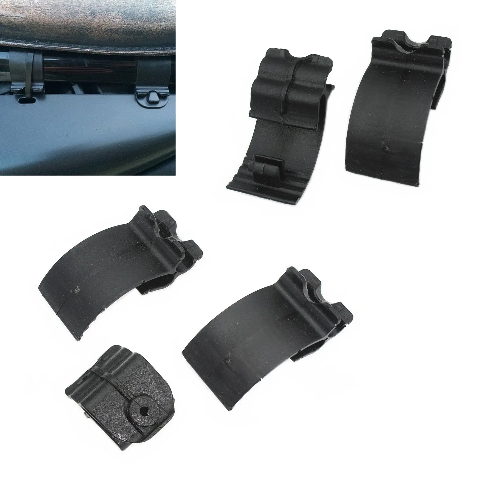 Side Battery Cover Clips For HARLEY Sportster XL883 XL1200 2004-2013 Plastic Black motorcycle engine cover protector