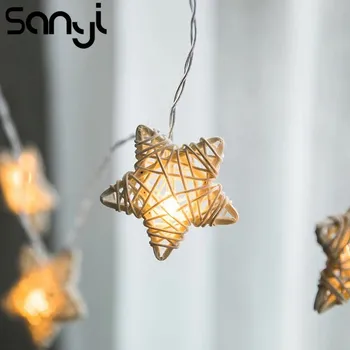

Creative Rattan LED String Lights Night Lights 10/20 LED For Xmas Party Indoor Decoration Night Lamp LED String Lights