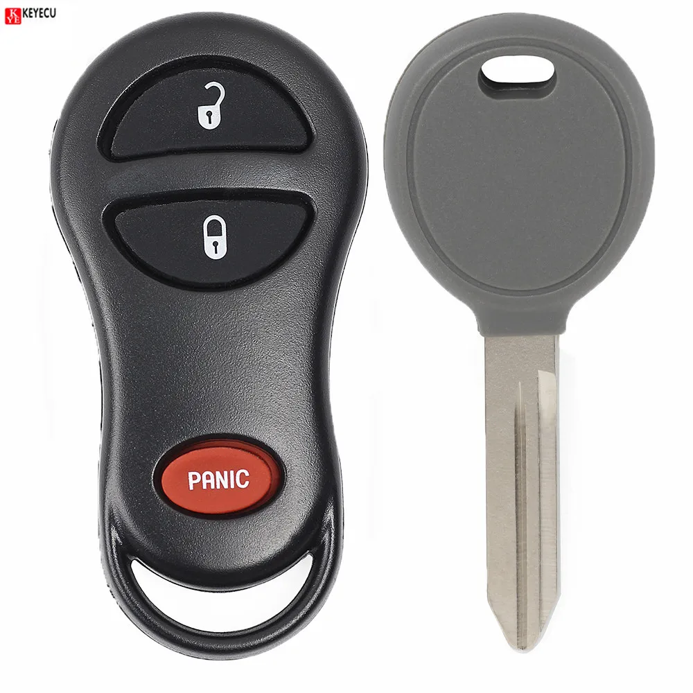 Замена Keyecu дистанционный брелок для Jeep 1999-2001 Cherokee 1999-2004 Grand Cherokee FCC: GQ43VT9T+ 4D64 передатчик с интегральной схемой