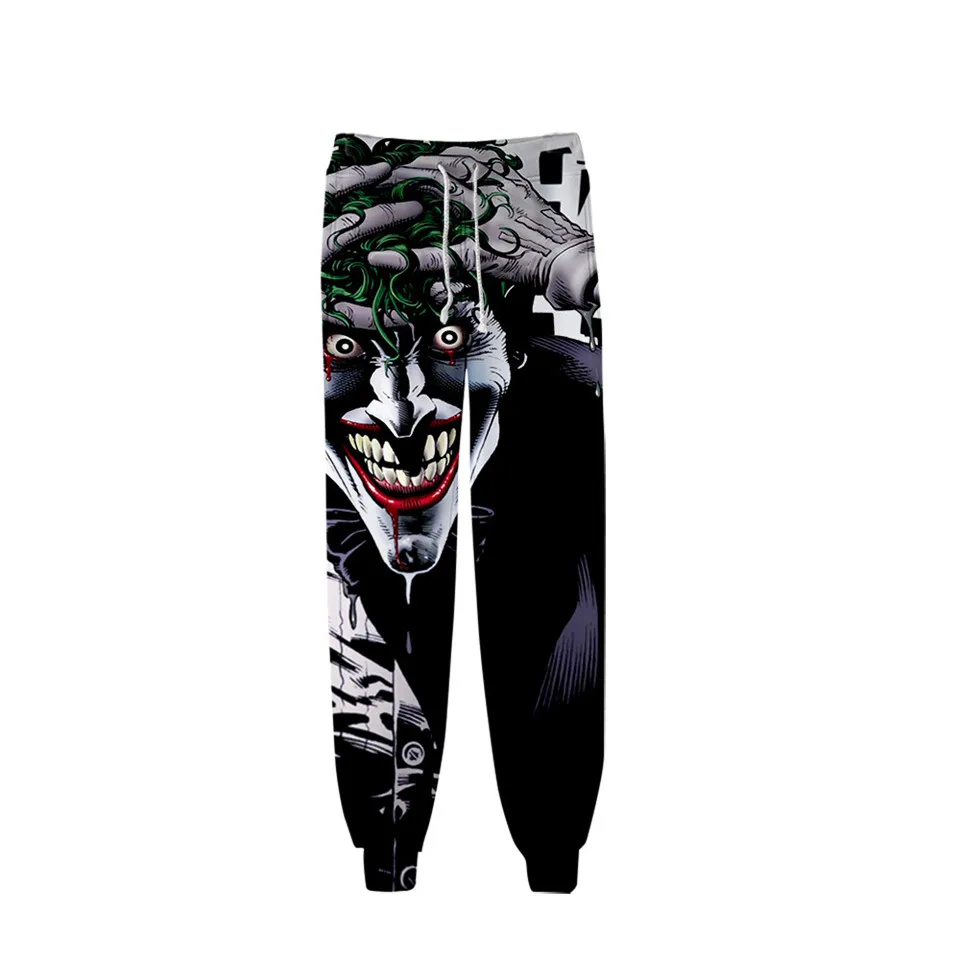 HAHA Joker 3D печатные спортивные штаны на Хэллоуин с принтом сумасшедшей улыбки повседневные штаны для бега теплые спортивные штаны уличная Мужская/Женская Брюки