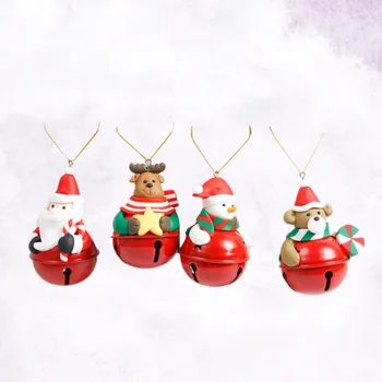 

4PCS Christmas Small Cute Decorative Creative Hanging Ornaments for Shop Restaurant Home