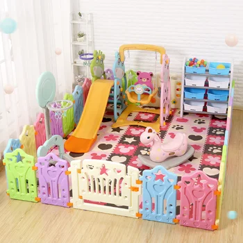 

Free Shipping Baby Candy Color Playpen Kids Safety Barrier Activity Center Children Pool Ball Newborn Crawling Play Fence Indoor