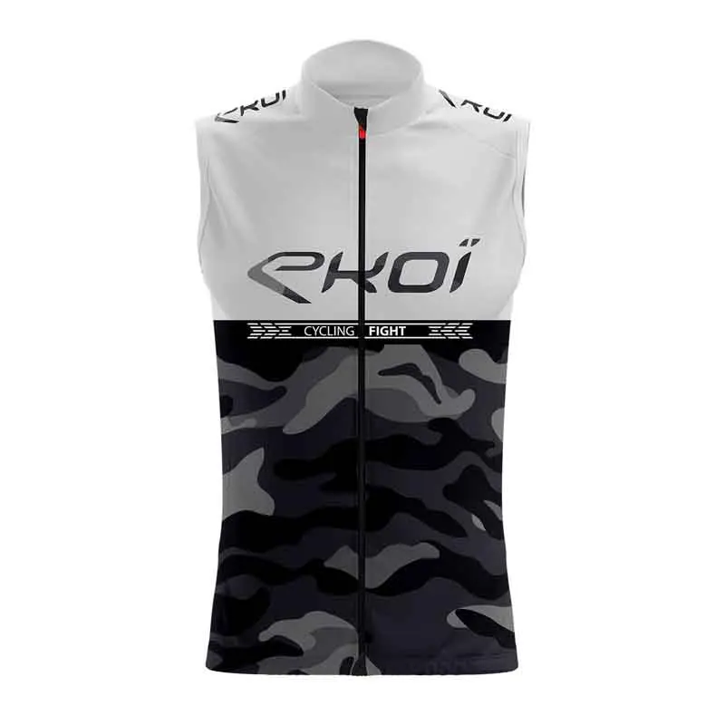 

SPTGRVO Lairschdan white ekoi team pro cycling sleeveless Bicycle vest cycling vest man cycle vest women cycling clothing shirt