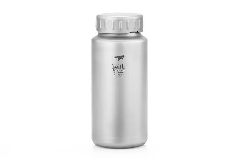 Ti3036 1200ml KEITH Ti3035/Ti3036 900 мл/1200 мл титановая бутылка для воды на открытом воздухе легкая походная туристическая - Цвет: Ti3036 1200ml