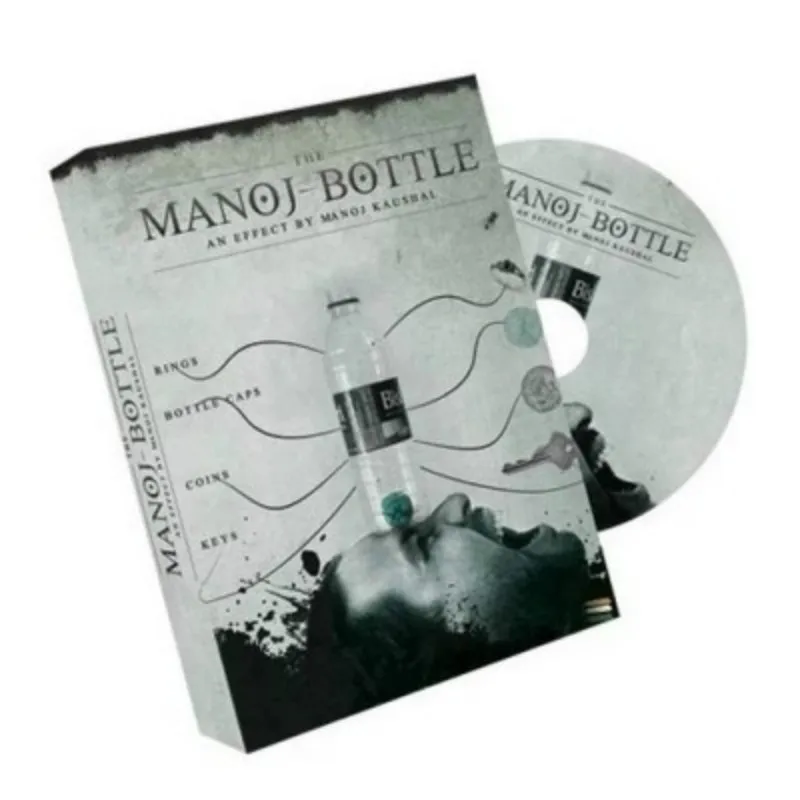Бутылка Manoj(DVD и Gimmicks) от Manoj Kaushal, магии крупным планом, магические иллюзии, волшебные игрушки