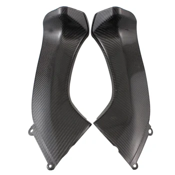 

Motorcycle Black Real Carbon Fiber Dash Air Intake Cover Upper Cowl For KAWASAKI Ninja ZX-10R ZX 10R 06-07